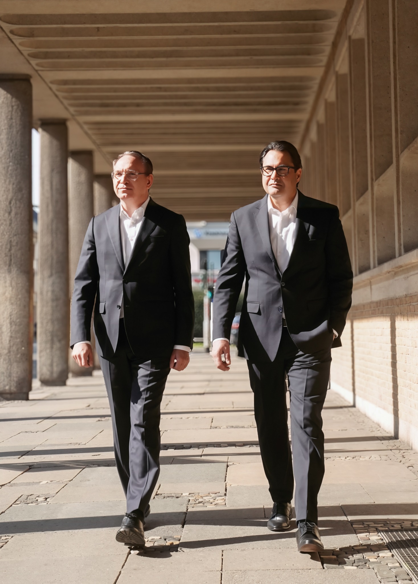 Dr. Peter Siemens and Murat Devecioglu walking together